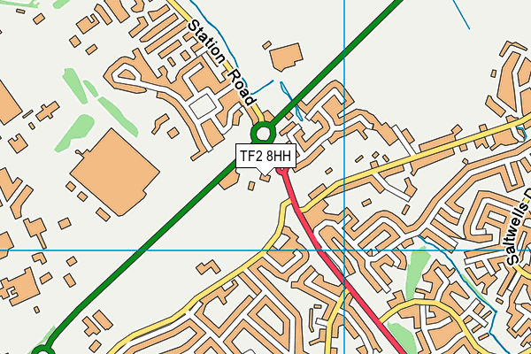 TF2 8HH map - OS VectorMap District (Ordnance Survey)