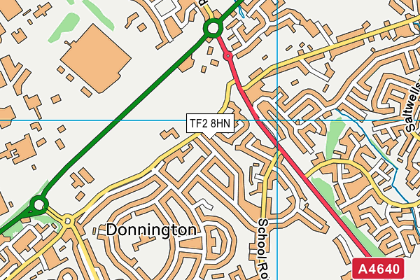 TF2 8HN map - OS VectorMap District (Ordnance Survey)