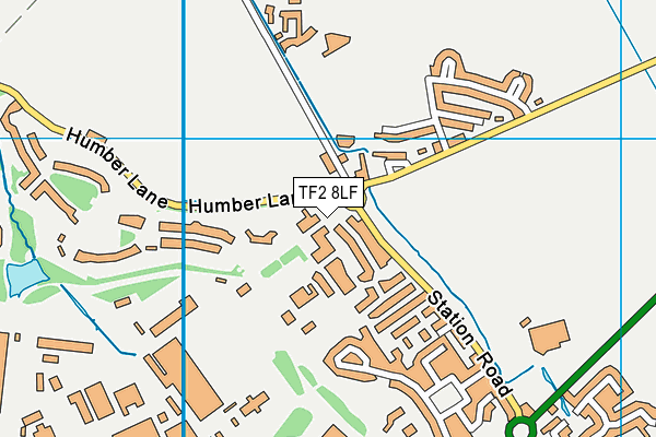 TF2 8LF map - OS VectorMap District (Ordnance Survey)