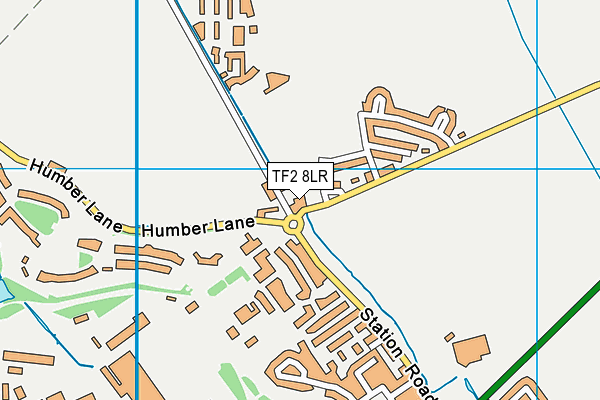TF2 8LR map - OS VectorMap District (Ordnance Survey)