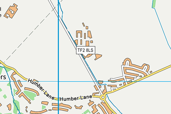 TF2 8LS map - OS VectorMap District (Ordnance Survey)