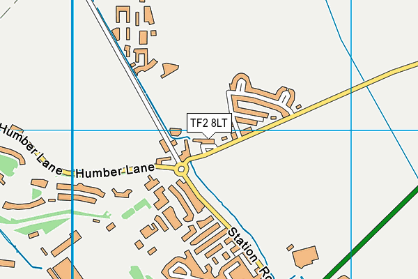 TF2 8LT map - OS VectorMap District (Ordnance Survey)