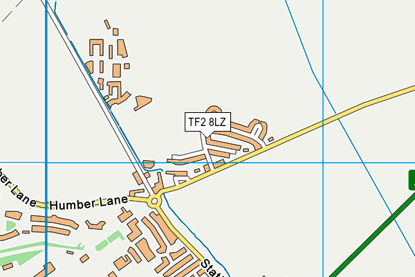 TF2 8LZ map - OS VectorMap District (Ordnance Survey)