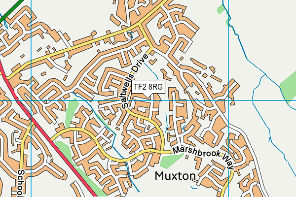 TF2 8RG map - OS VectorMap District (Ordnance Survey)