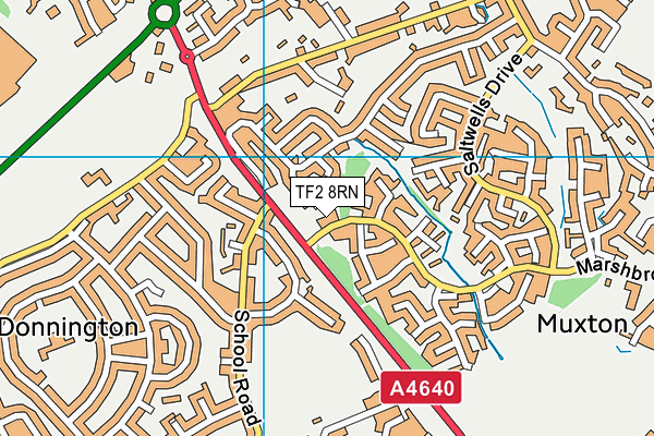 TF2 8RN map - OS VectorMap District (Ordnance Survey)