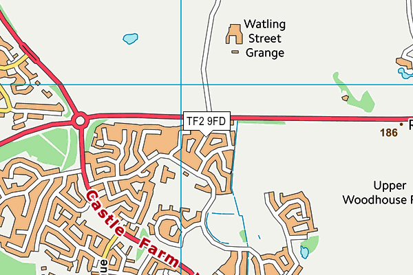 TF2 9FD map - OS VectorMap District (Ordnance Survey)