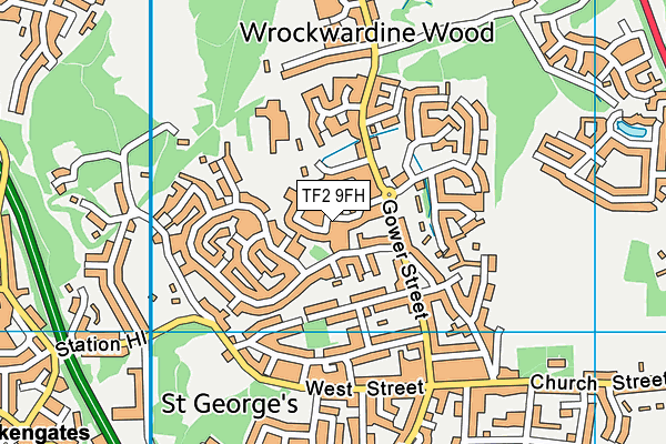 TF2 9FH map - OS VectorMap District (Ordnance Survey)