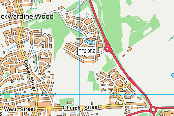 TF2 9FZ map - OS VectorMap District (Ordnance Survey)