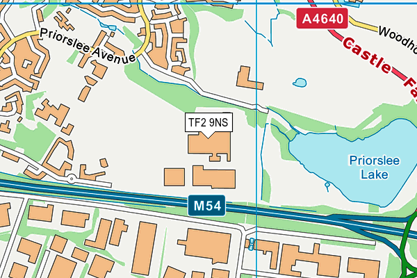 TF2 9NS map - OS VectorMap District (Ordnance Survey)