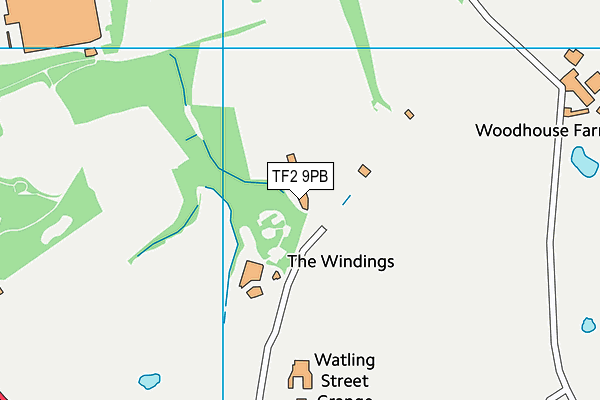 TF2 9PB map - OS VectorMap District (Ordnance Survey)