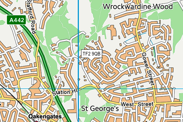 TF2 9QB map - OS VectorMap District (Ordnance Survey)