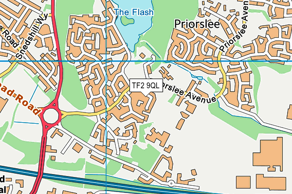 TF2 9QL map - OS VectorMap District (Ordnance Survey)