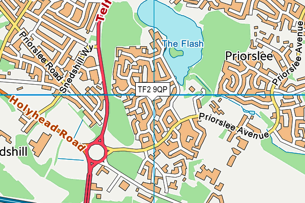 TF2 9QP map - OS VectorMap District (Ordnance Survey)