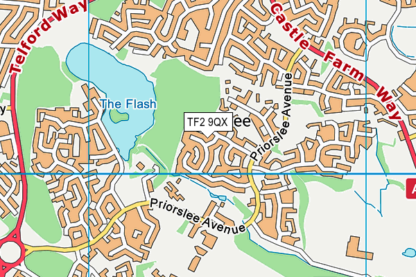 TF2 9QX map - OS VectorMap District (Ordnance Survey)