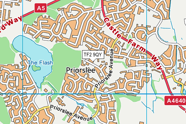 TF2 9QY map - OS VectorMap District (Ordnance Survey)