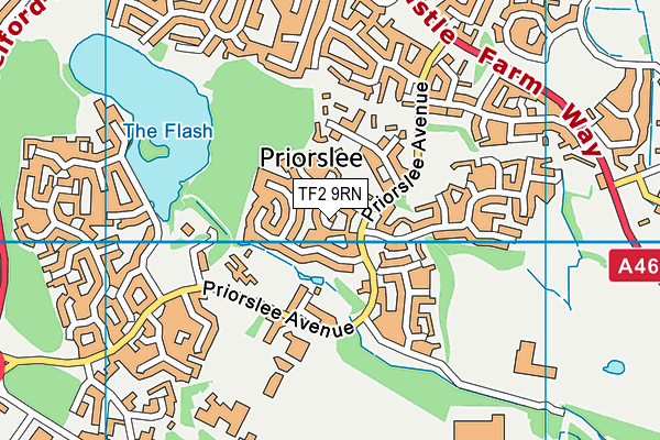 TF2 9RN map - OS VectorMap District (Ordnance Survey)