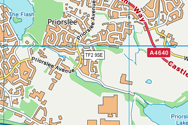 TF2 9SE map - OS VectorMap District (Ordnance Survey)