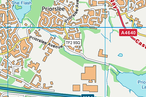 Holy Trinity Academy map (TF2 9SQ) - OS VectorMap District (Ordnance Survey)