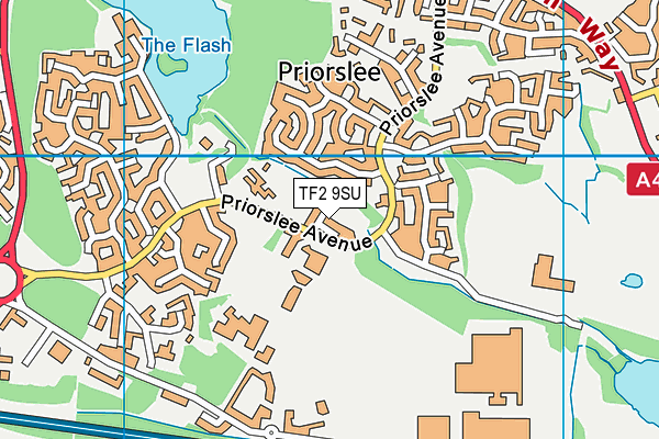 TF2 9SU map - OS VectorMap District (Ordnance Survey)