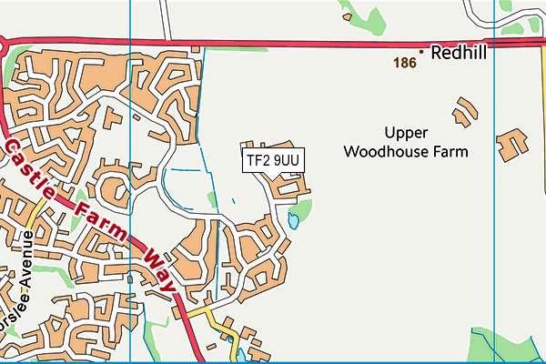 TF2 9UU map - OS VectorMap District (Ordnance Survey)