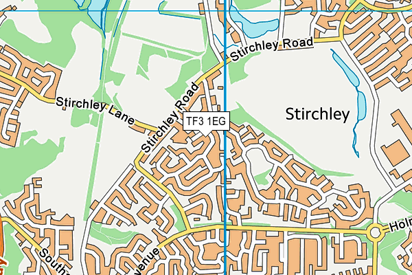 TF3 1EG map - OS VectorMap District (Ordnance Survey)