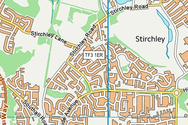 TF3 1ER map - OS VectorMap District (Ordnance Survey)