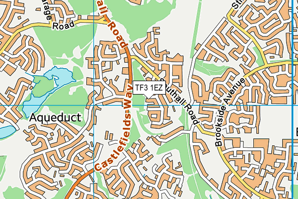 TF3 1EZ map - OS VectorMap District (Ordnance Survey)