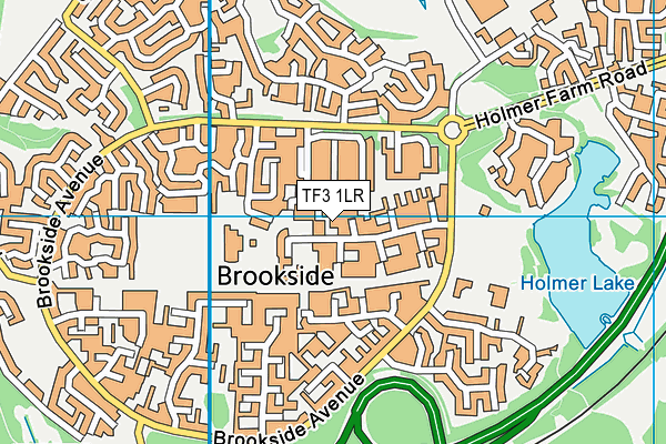 TF3 1LR map - OS VectorMap District (Ordnance Survey)