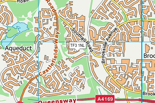 TF3 1NL map - OS VectorMap District (Ordnance Survey)