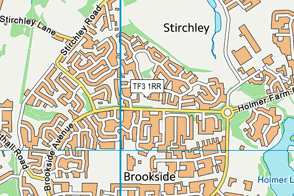 TF3 1RR map - OS VectorMap District (Ordnance Survey)