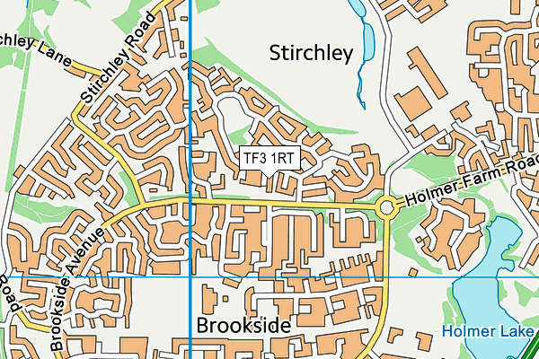 TF3 1RT map - OS VectorMap District (Ordnance Survey)