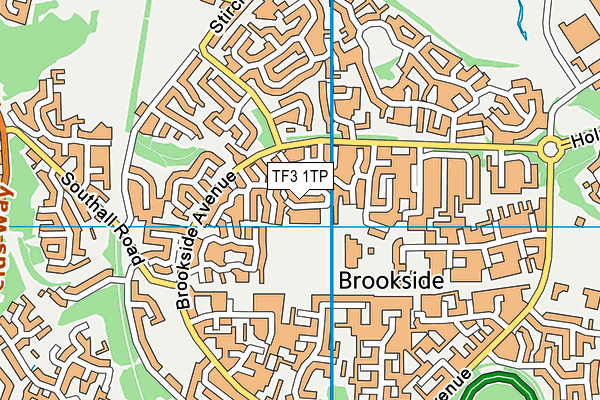 TF3 1TP map - OS VectorMap District (Ordnance Survey)