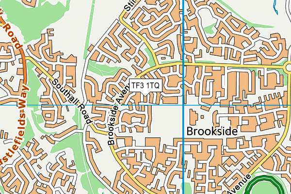 TF3 1TQ map - OS VectorMap District (Ordnance Survey)