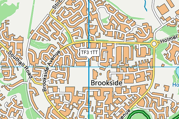 TF3 1TT map - OS VectorMap District (Ordnance Survey)