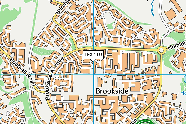 TF3 1TU map - OS VectorMap District (Ordnance Survey)