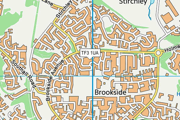 TF3 1UA map - OS VectorMap District (Ordnance Survey)