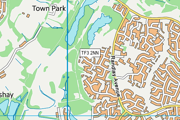 TF3 2NN map - OS VectorMap District (Ordnance Survey)