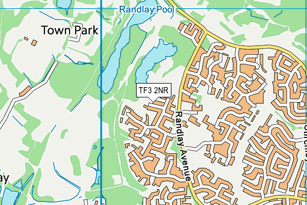 TF3 2NR map - OS VectorMap District (Ordnance Survey)