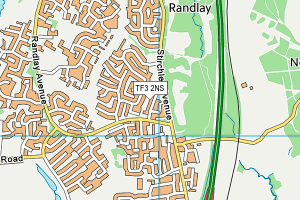 TF3 2NS map - OS VectorMap District (Ordnance Survey)