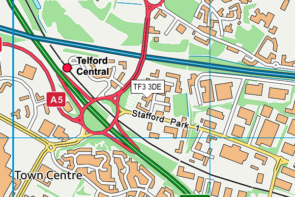 Map of TELFORD BUSINESS BOARD CIC at district scale