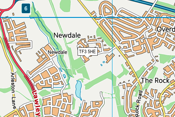 TF3 5HE map - OS VectorMap District (Ordnance Survey)