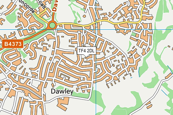 TF4 2DL map - OS VectorMap District (Ordnance Survey)