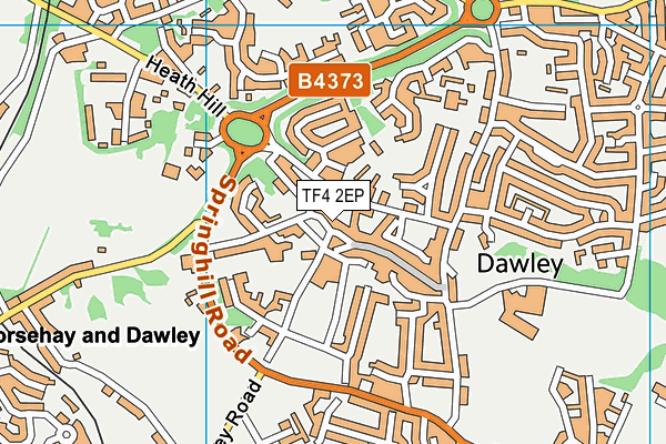 TF4 2EP map - OS VectorMap District (Ordnance Survey)