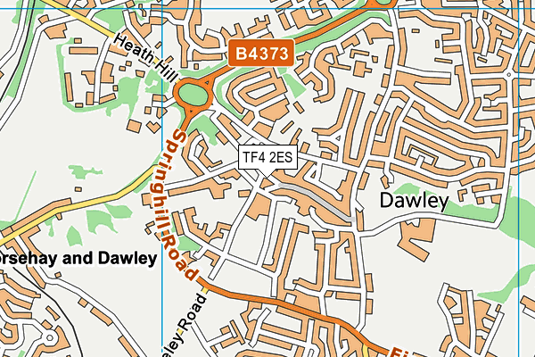 TF4 2ES map - OS VectorMap District (Ordnance Survey)