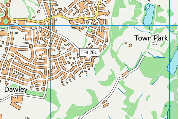 TF4 2EU map - OS VectorMap District (Ordnance Survey)