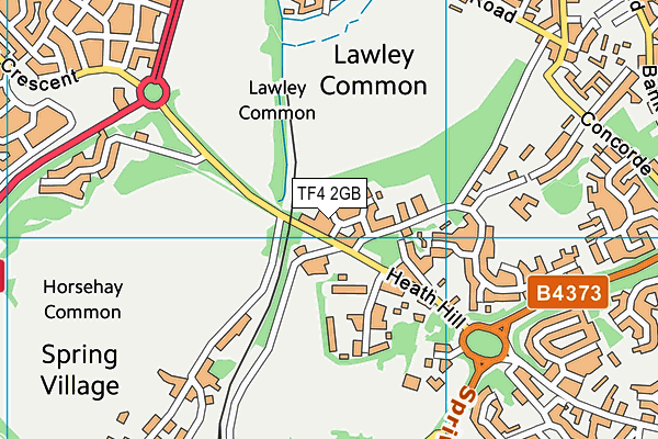 TF4 2GB map - OS VectorMap District (Ordnance Survey)