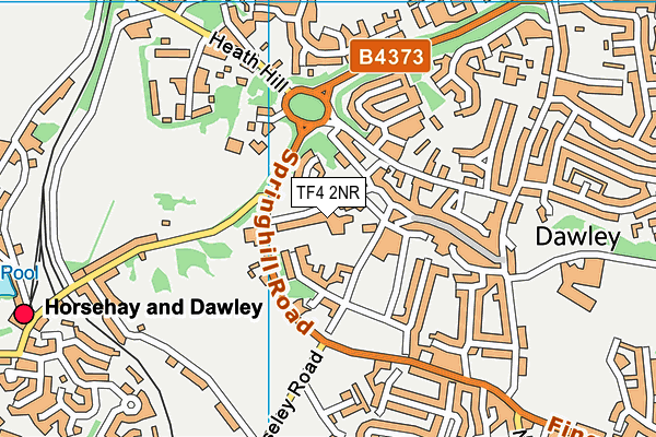 TF4 2NR map - OS VectorMap District (Ordnance Survey)