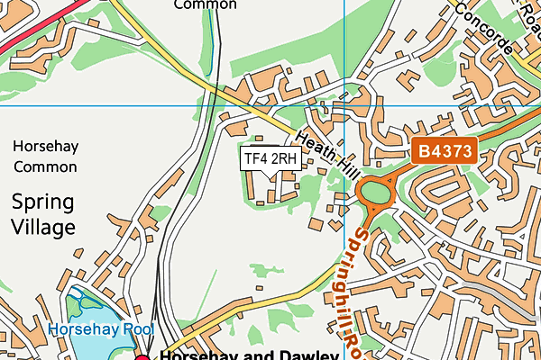 TF4 2RH map - OS VectorMap District (Ordnance Survey)