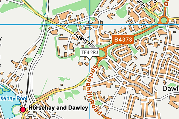 TF4 2RJ map - OS VectorMap District (Ordnance Survey)