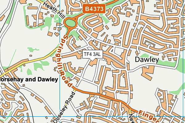 Dawley Church of England Primary Academy map (TF4 3AL) - OS VectorMap District (Ordnance Survey)